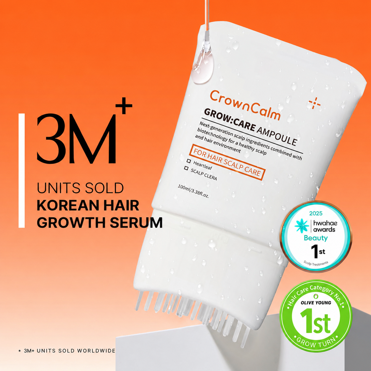 CrownCalm Hair Growth Scalp Ampoule